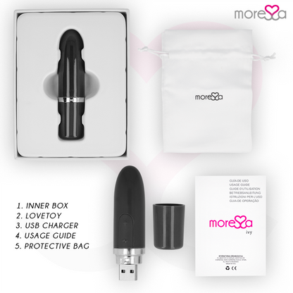 MORESSA - IVY VIBRATOR STIMULATOR TRAVEL BLACK MORESSA