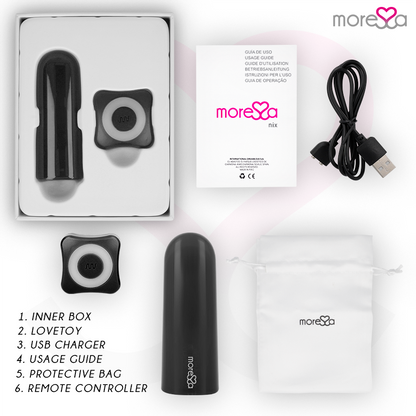 MORESSA - NIX VIBRATOR REMOTE CONTROL BLACK MORESSA