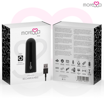 MORESSA - NIX VIBRATOR REMOTE CONTROL BLACK MORESSA