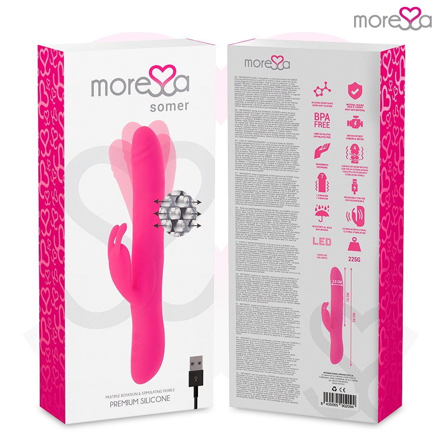 MORESSA - SOMER PREMIUM VIBRATOR WITH MULTIPLE ROTATION MORESSA