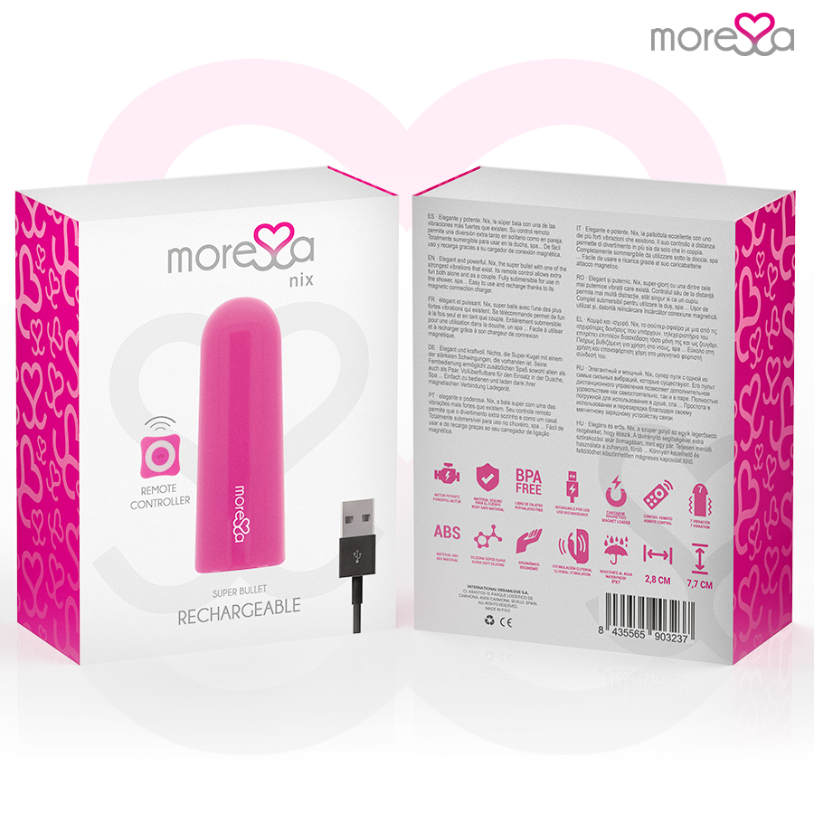 MORESSA - NIX VIBRATOR REMOTE CONTROL PINK MORESSA