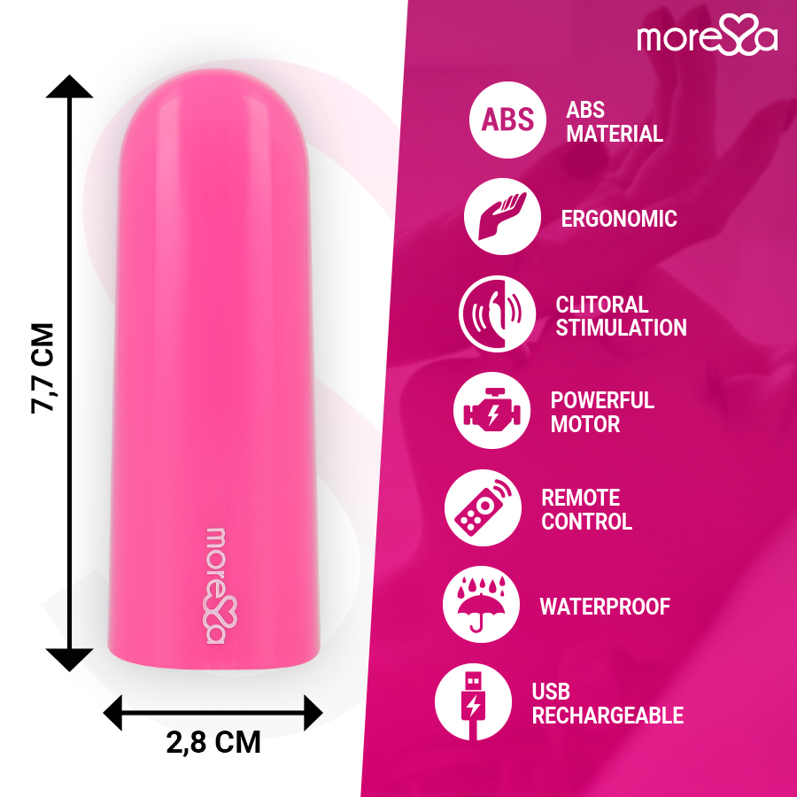 MORESSA - NIX VIBRATOR REMOTE CONTROL PINK MORESSA