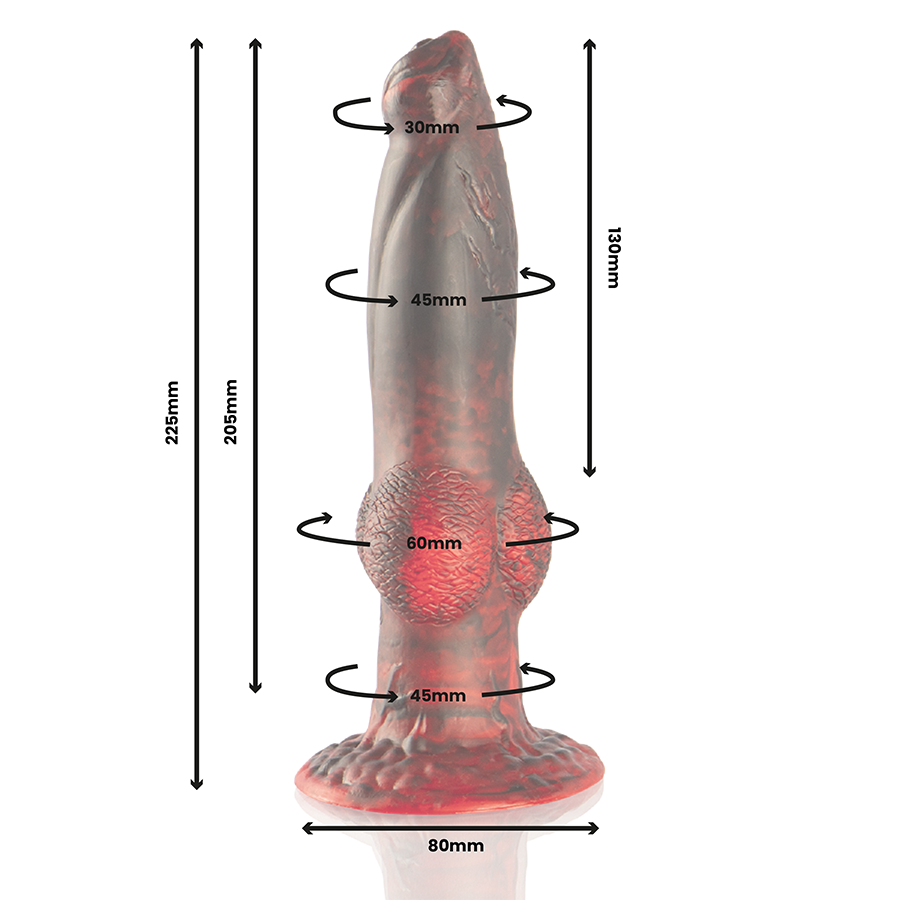 EPIC - PROMETHEUS DILDO TITAN IN FLAMES RECHARGEABLE REMOTE CONTROL EPIC