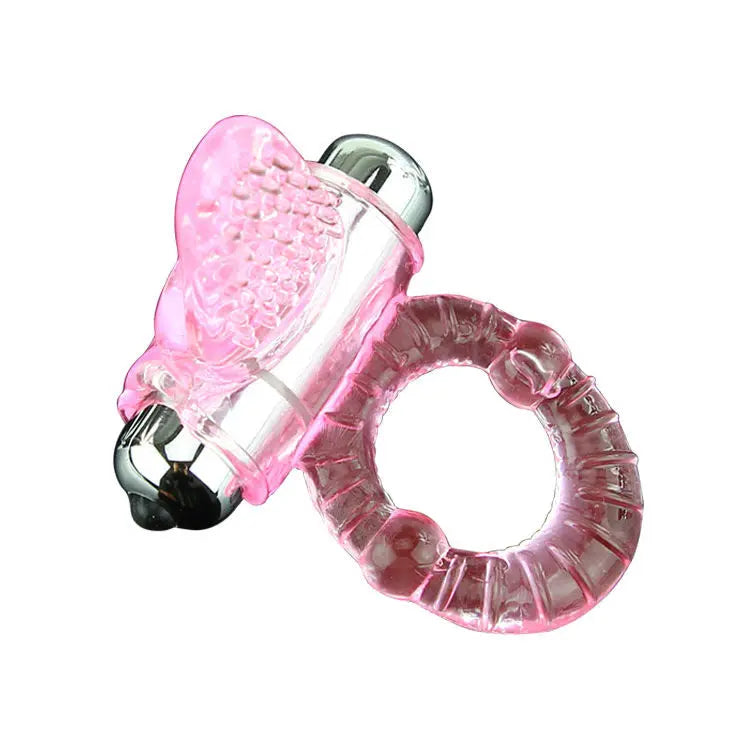BAILE - SWEET ABS 10 RHYTHMS RING PINK VIBRATOR PENIS RING BAILE FOR HIM