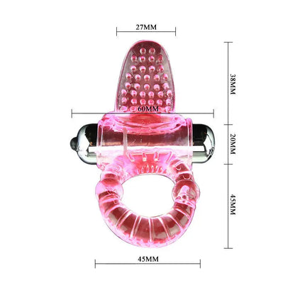 BAILE - SWEET ABS 10 RHYTHMS RING PINK VIBRATOR PENIS RING BAILE FOR HIM