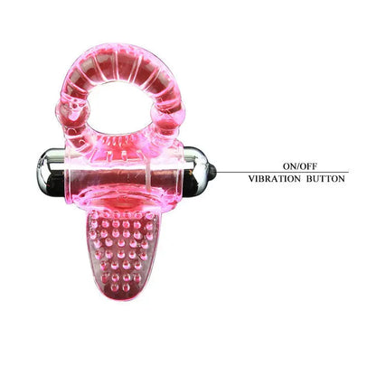 BAILE - SWEET ABS 10 RHYTHMS RING PINK VIBRATOR PENIS RING BAILE FOR HIM