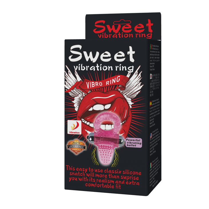 BAILE - SWEET ABS 10 RHYTHMS RING PINK VIBRATOR PENIS RING BAILE FOR HIM