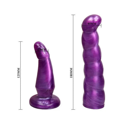 BAILE - LILAC FEMALE ANAL AND VAGINAL HARNESS GPOINT 17 CM BAILE