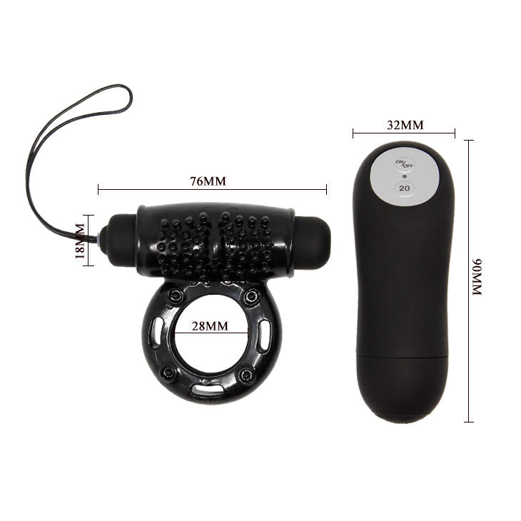 BAILE - RING REMOTE CONTROL BLACK 20V BAILE FOR HIM
