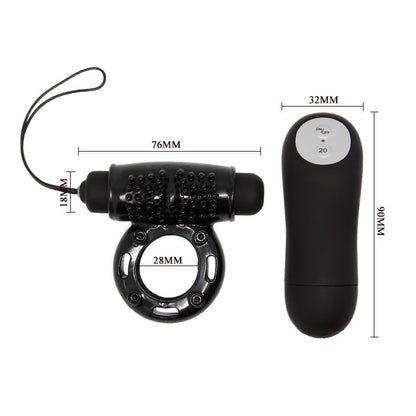 BAILE - RING REMOTE CONTROL BLACK 20V BAILE FOR HIM