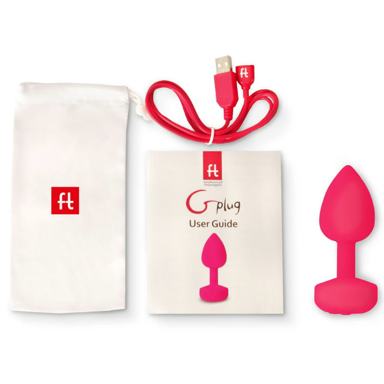G-VIBE - FUNTOYS GPLUG ANAL RECHARGEABLE VIBRATOR SMALL NEON PINK 3CM G-VIBE