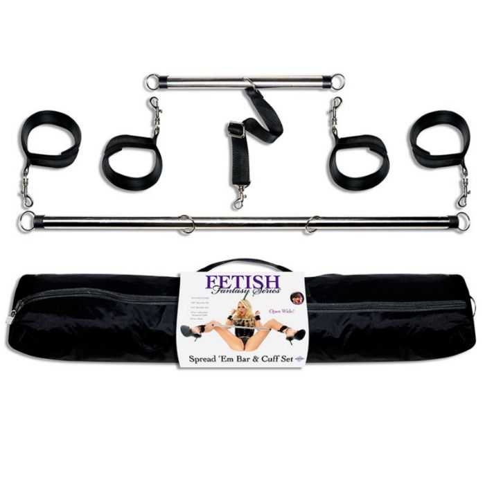 FETISH FANTASY SERIES - SERIES SPREAD EM BAR AND CUFF SET FETISH FANTASY SERIES