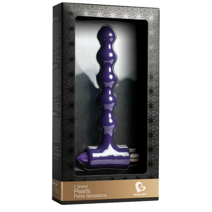 ROCKS-OFF - ANAL PLUG WITH VIBRATION AND RIVERLES PETITE SENSATIONS PEARLS ROCKS-OFF