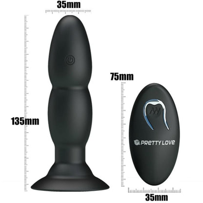 PRETTY LOVE - PLUG VIBRATOR AND ROTATION BY REMOTE CONTROL PRETTY LOVE BOTTOM