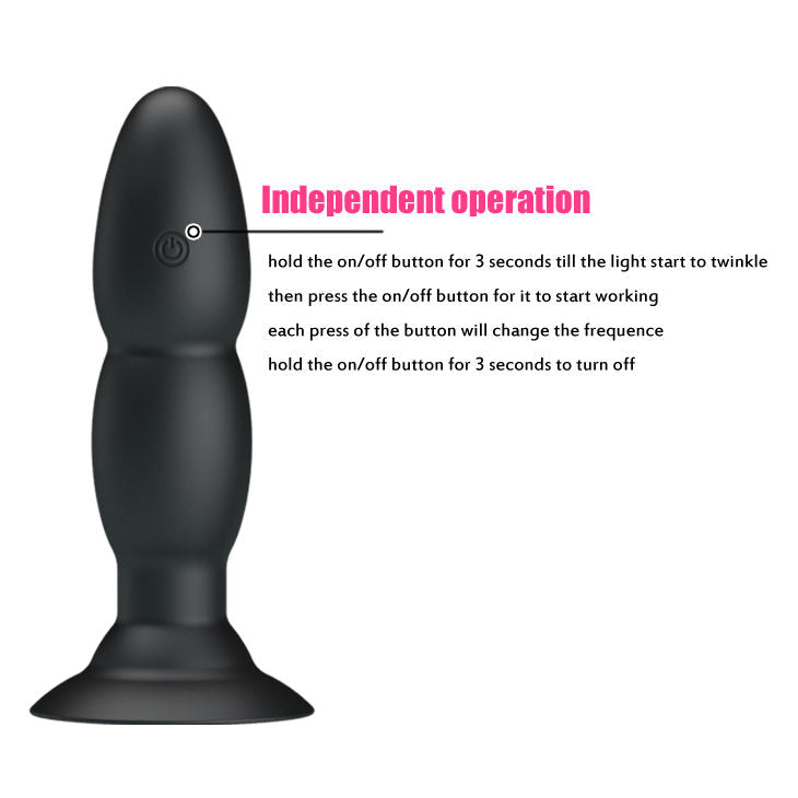 PRETTY LOVE - PLUG VIBRATOR AND ROTATION BY REMOTE CONTROL PRETTY LOVE BOTTOM