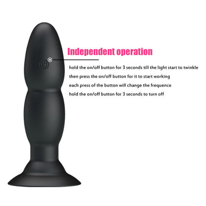 PRETTY LOVE - PLUG VIBRATOR AND ROTATION BY REMOTE CONTROL PRETTY LOVE BOTTOM