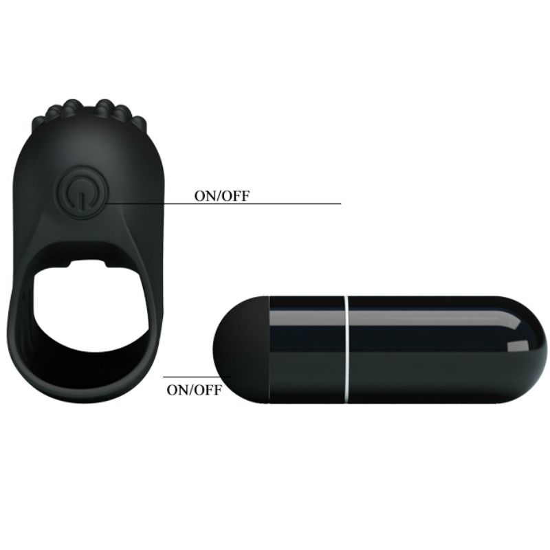 PRETTY LOVE - FLIRTATION STEWARD BLACK VIBRATION THIMBLE PRETTY LOVE FLIRTATION