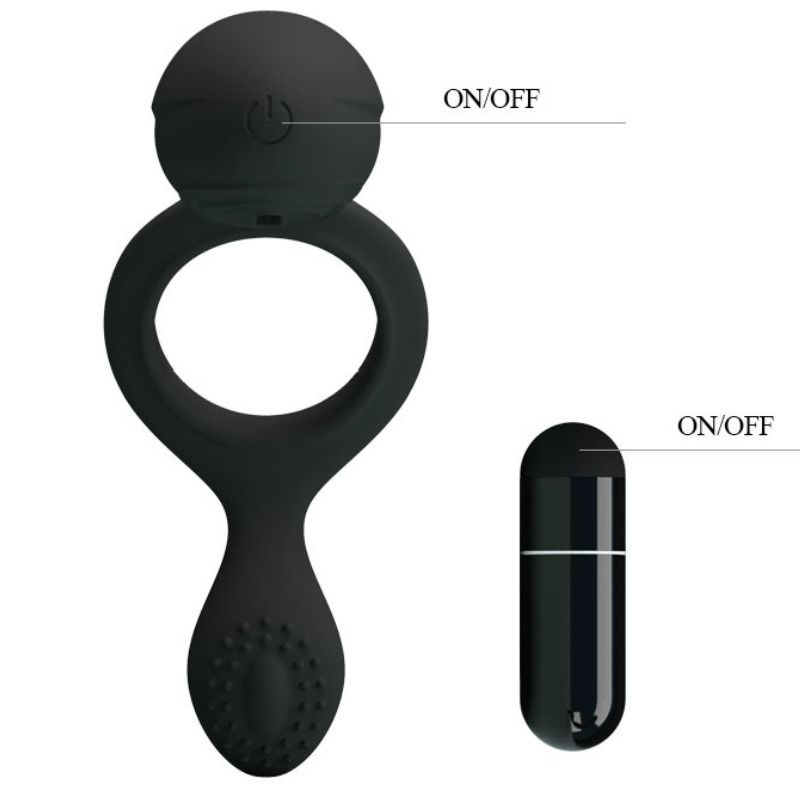 PRETTY LOVE - ETHEL VIBRATING RING WITH STIMULATOR PRETTY LOVE MALE