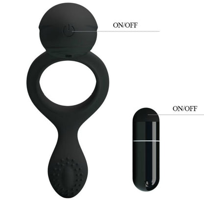 PRETTY LOVE - ETHEL VIBRATING RING WITH STIMULATOR PRETTY LOVE MALE