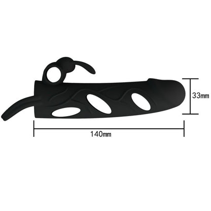 PRETTY LOVE - SILICONE COVER WITH VIBRATION 14 CM 1.0 PRETTY LOVE MALE