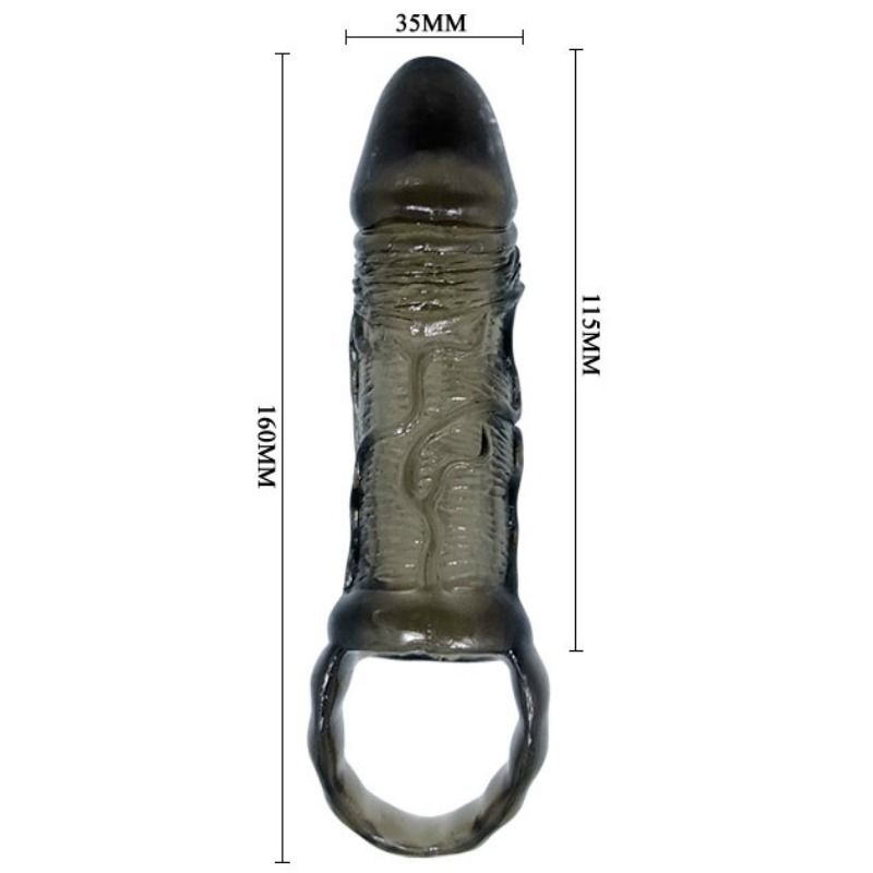 BAILE - PENIS EXTENSION SHEATH WITH STRAP FOR TESTICLES 11.5 CM BAILE FOR HIM