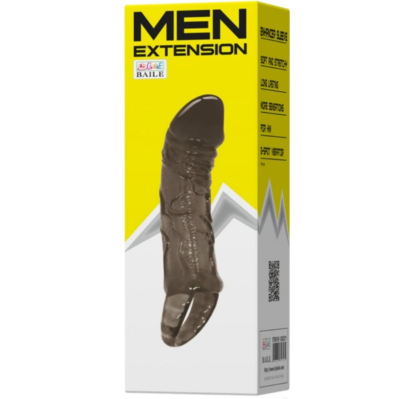 BAILE - PENIS EXTENSION SHEATH WITH STRAP FOR TESTICLES 11.5 CM BAILE FOR HIM