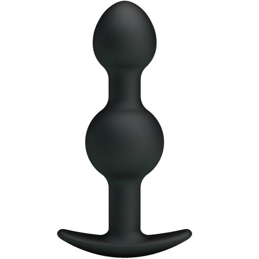 PRETTY LOVE - SPECIAL STIMULATION SILICONE ANAL BALLS 10.3 CM BLACK PRETTY LOVE BOTTOM
