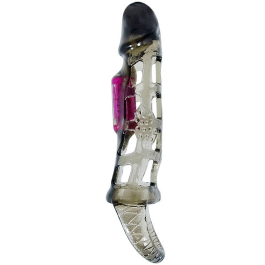 BAILE - PENIS EXTENSION SLEEVE WITH VIBRATION AND STRAP 13.5 CM BAILE FOR HIM