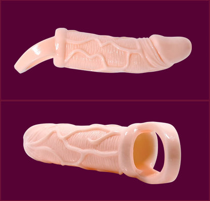 BAILE - PENIS EXTENDER SHEATH WITH VIBRATION AND STRAP FOR TESTICLES 13.5 CM BAILE FOR HIM