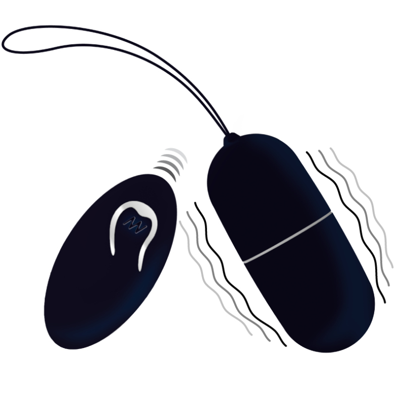 INTENSE - FLIPPY I VIBRATING EGG WITH REMOTE CONTROL BLACK INTENSE COUPLES TOYS