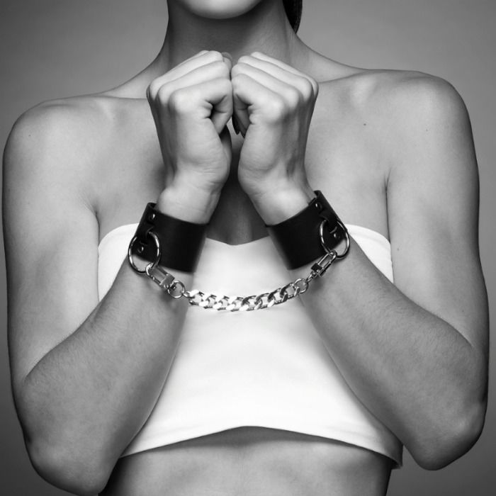 BIJOUX INDISCRETS MAZE - WIDE CUFFS BLACK BIJOUX MAZE