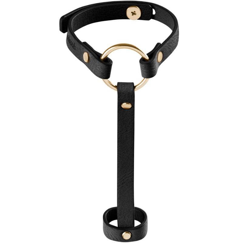 BIJOUX - INDISCRETS MAZE BRACELET / HAND HARNESS BLACK BIJOUX MAZE