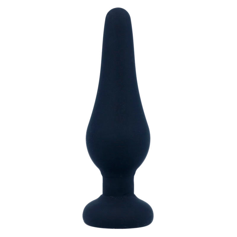 INTENSE - ANAL PLUG PIPO S BLACK SILICONE 9.8 CM - ToysByMonk