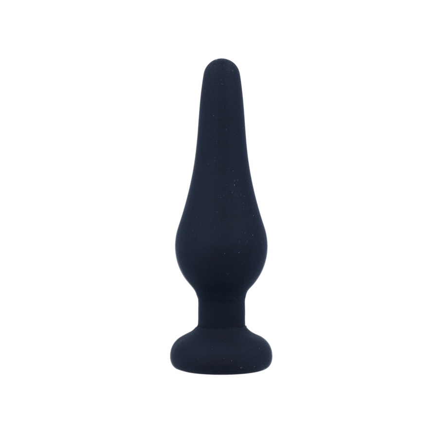 INTENSE - ANAL PLUG PIPO S BLACK SILICONE 9.8 CM - ToysByMonk