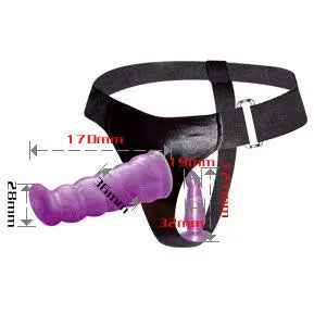 BAILE - LILAC FEMALE ANAL AND VAGINAL HARNESS GPOINT 17 CM BAILE