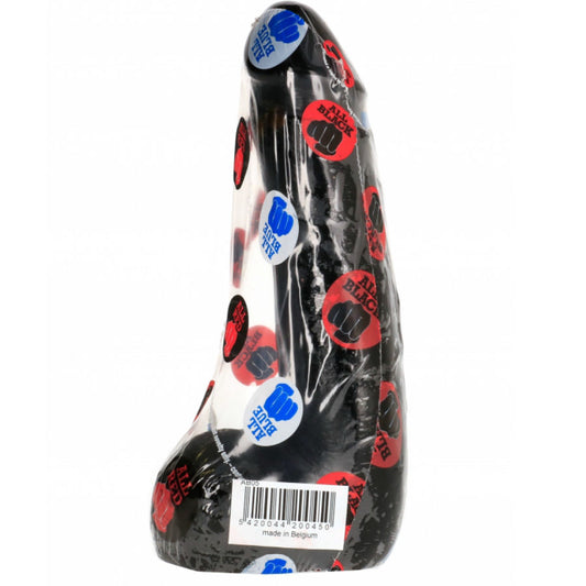 ALL BLACK - SOFT BLACK REALISTIC DILDO 20 CM ALL BLACK