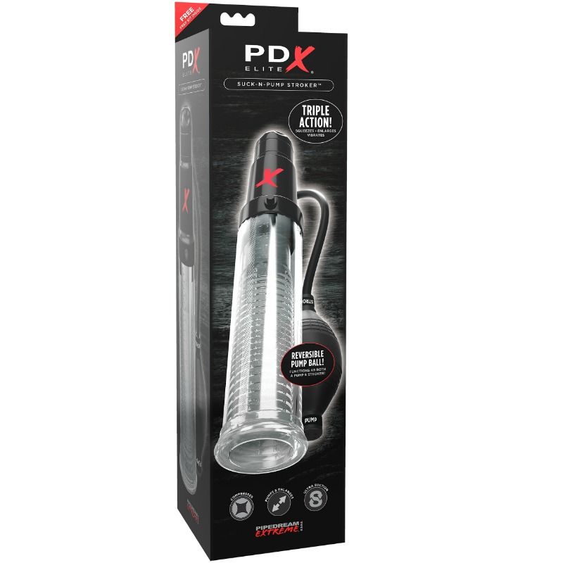 PDX ELITE - SUCK N PUMP STROKER PDX ELITE