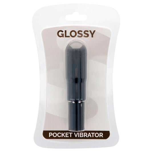 GLOSSY - POCKET VIBRATOR BLACK GLOSSY