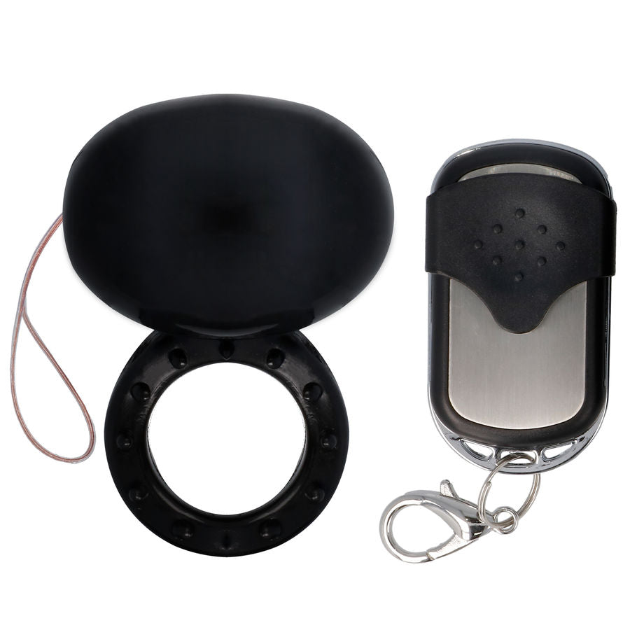 SPIRIT - VIBRATING REMOTE CONTROL COCK RING BLACK SPIRIT