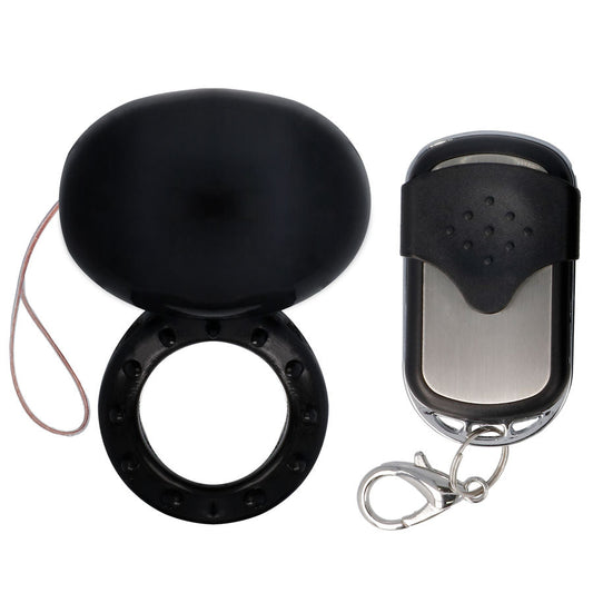 SPIRIT - VIBRATING REMOTE CONTROL COCK RING BLACK SPIRIT