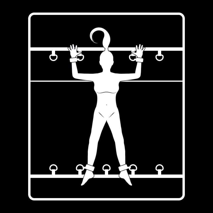 FETISH SUBMISSIVE - LUXURY BED TIES SET WITH NOPRENE LINING FETISH SUBMISSIVE BONDAGE