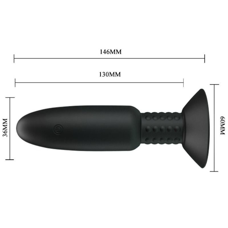 PRETTY LOVE - PLUG WITH VIBRATION AND ROTATION PRETTY LOVE BOTTOM