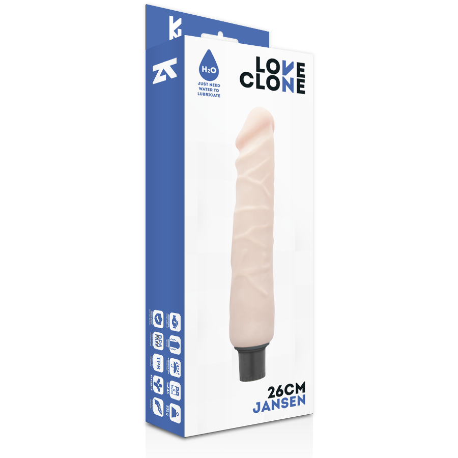 LOVECLONE - JANSEN SELF LUBRICATION VIBRATOR 26 CM -O- 4.2 CM LOVECLONE