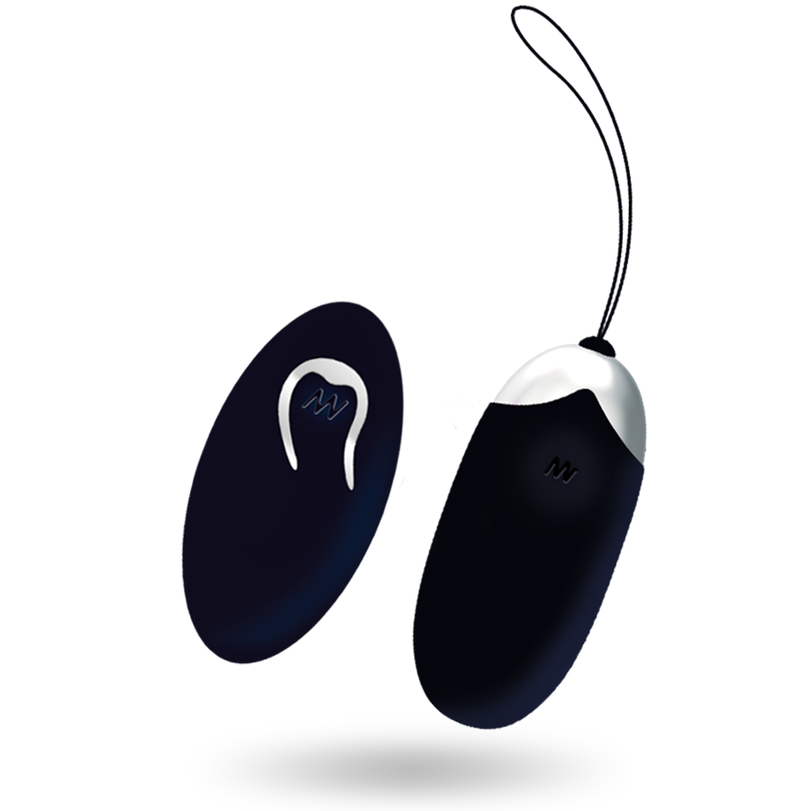 INTENSE - FLIPPY II VIBRATING EGG WITH REMOTE CONTROL BLACK INTENSE COUPLES TOYS