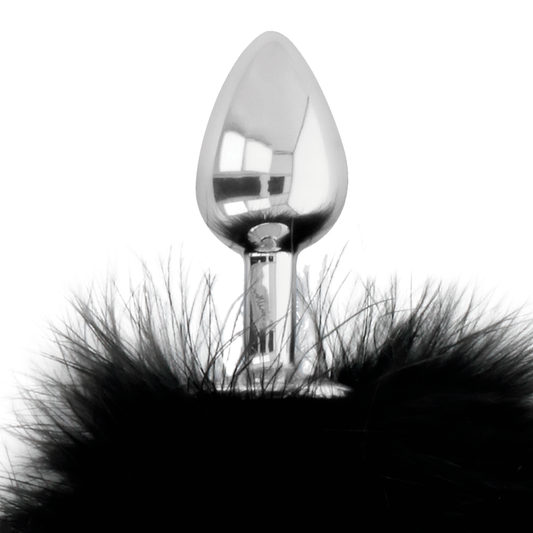 DARKNESS - EXTRA ANAL BUTTPLUG WITH TAIL BLACK 7 CM DARKNESS ANAL