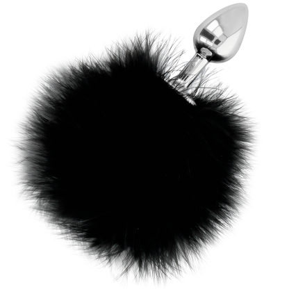 DARKNESS - EXTRA ANAL BUTTPLUG WITH TAIL BLACK 7 CM DARKNESS ANAL