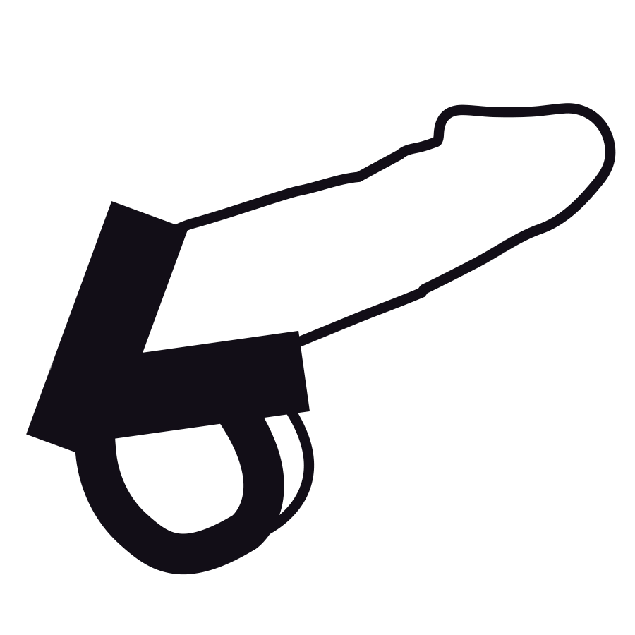 DARKNESS - SKIN RING FOR PENIS AND TESTICLES DARKNESS SENSATIONS