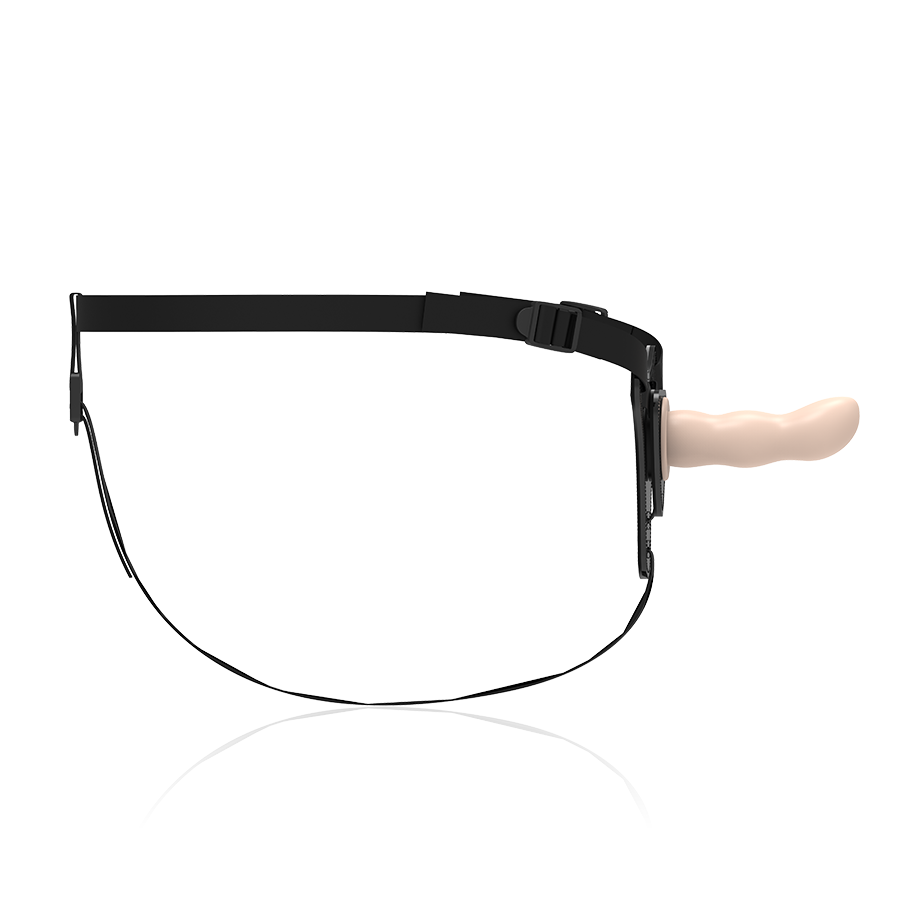 FETISH SUBMISSIVE HARNESS - FLESH SILICONE G-SPOT 12.5 CM FETISH SUBMISSIVE HARNESS