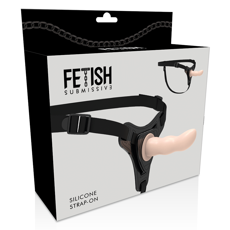 FETISH SUBMISSIVE HARNESS - FLESH SILICONE G-SPOT 12.5 CM FETISH SUBMISSIVE HARNESS