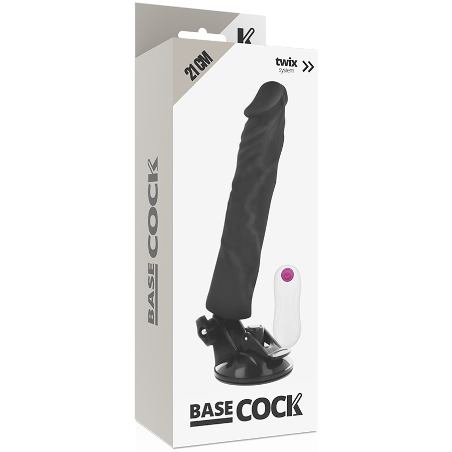 BASECOCK - REALISTIC VIBRATOR REMOTE CONTROL FLESH 21 CM -O- 4 CM - ToysByMonk